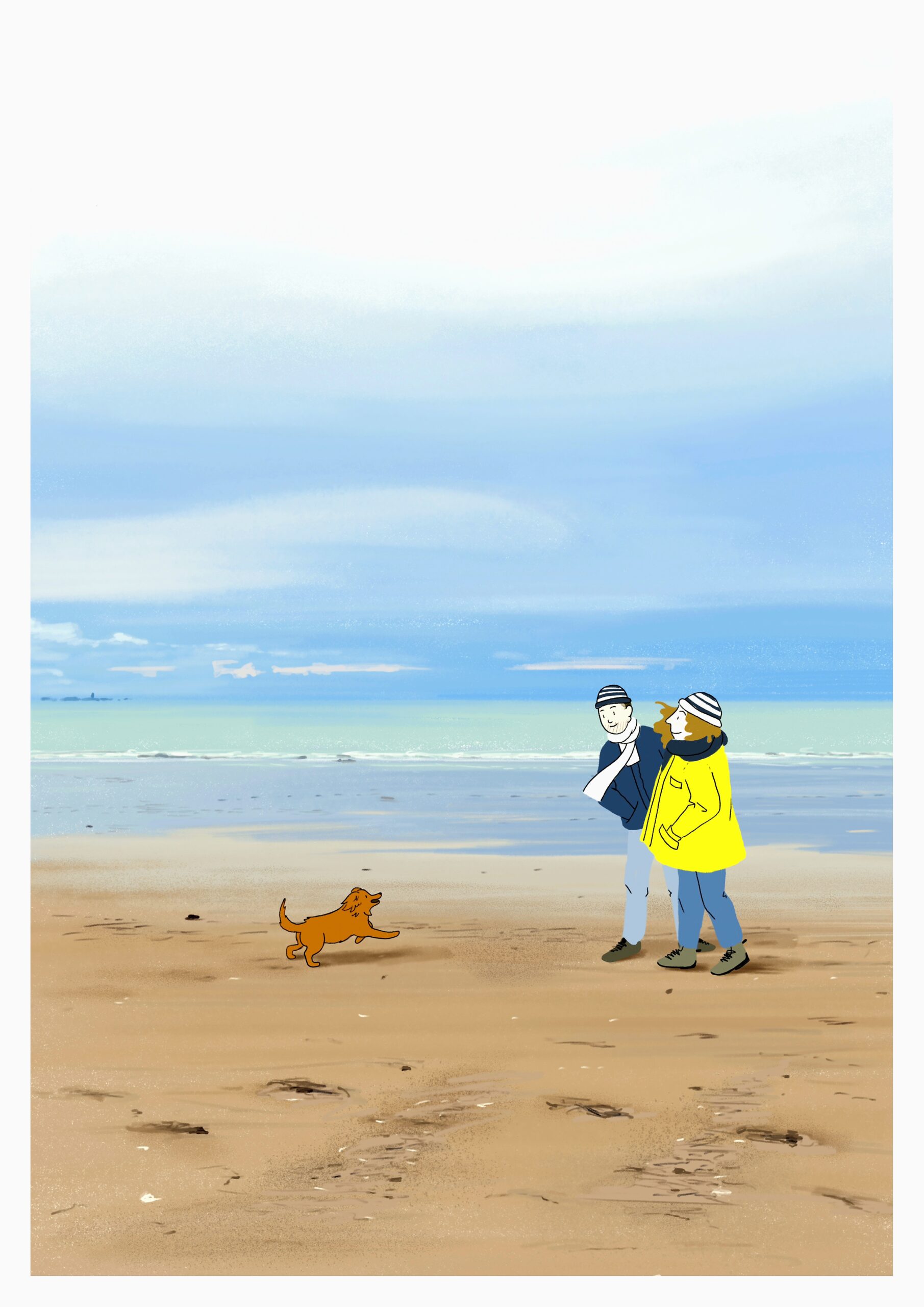 Couple à la plage